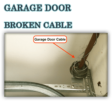 garage door broken cable